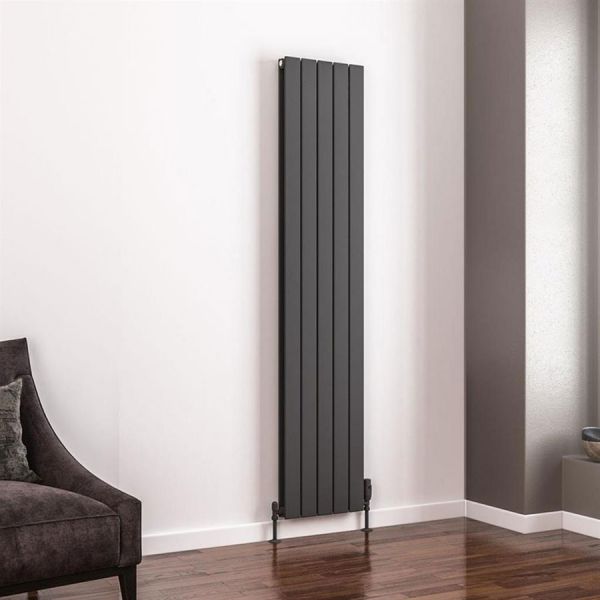 Eastbrook Addington Type 20 1800 x 366 Matt Anthracite Designer Radiator #2