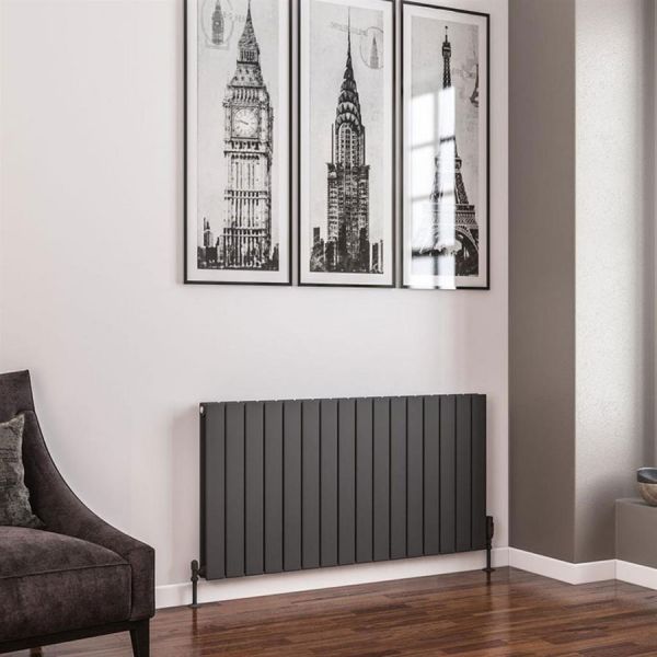 Eastbrook Addington Type 20 600 x 1180 Matt Anthracite Designer Radiator #2