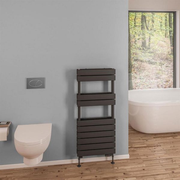 Eastbrook Addington 1110 x 500 Type 21 Matt Anthracite Towel Rail #2