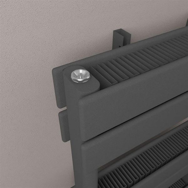 Eastbrook Addington 1750 x 500 Type 21 Matt Anthracite Towel Rail #3