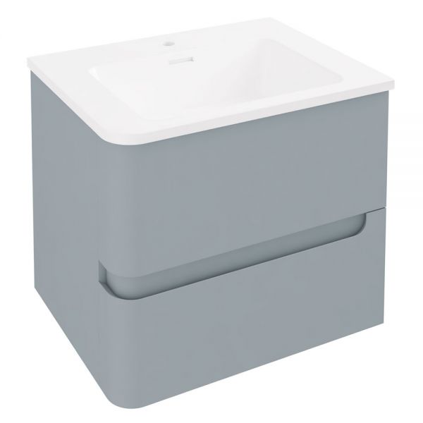 Eastbrook Arda 600 Grey Wall Hung Vanity Unit Left Hand
