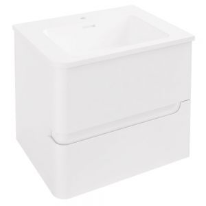 Eastbrook Arda 600 White Wall Hung Vanity Unit Left Hand