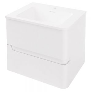 Eastbrook Arda 600 White Wall Hung Vanity Unit Right Hand