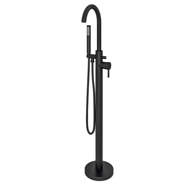Eastbrook Ardley Black Floor Standing Bath Shower Mixer Tap