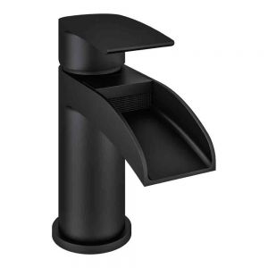 Eastbrook Aston Black Mono Basin Mixer Tap with Waste