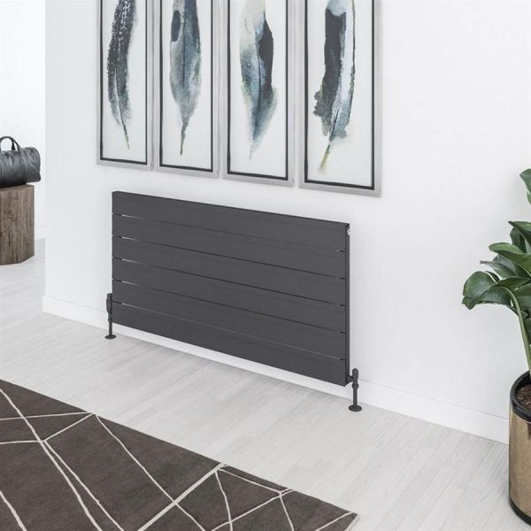 Eastbrook Berkeley 603 x 1200 Matt Anthracite Aluminium Designer Radiator #2