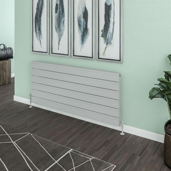Eastbrook Berkeley 603 x 1400 Matt Grey Aluminium Designer Radiator #2