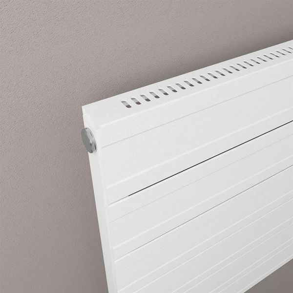 Eastbrook Berkeley 603 x 1600 Matt White Aluminium Designer Radiator #3