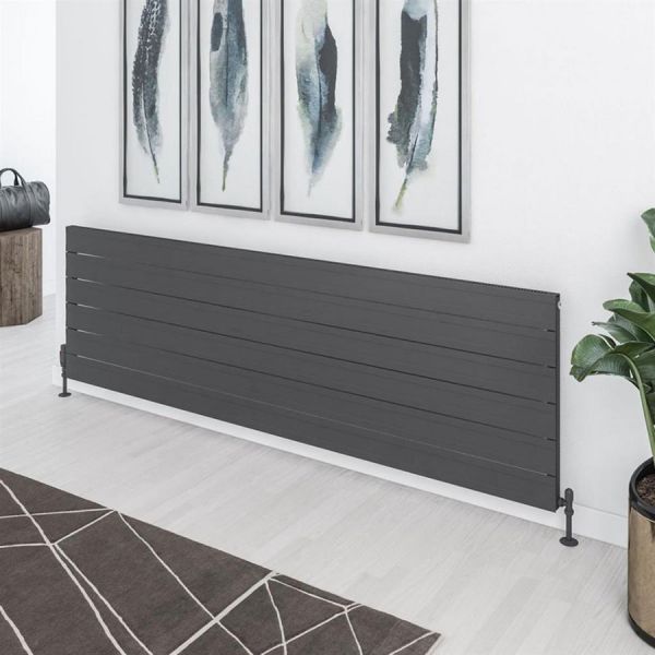 Eastbrook Berkeley 603 x 2000 Matt Anthracite Aluminium Designer Radiator #2