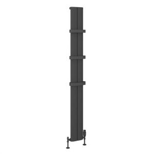 Eastbrook Berlini 1800 x 185 Matt Anthracite Aluminium Designer Radiator