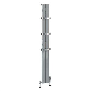 Eastbrook Berlini 1800 x 185 Polished Aluminium Designer Radiator