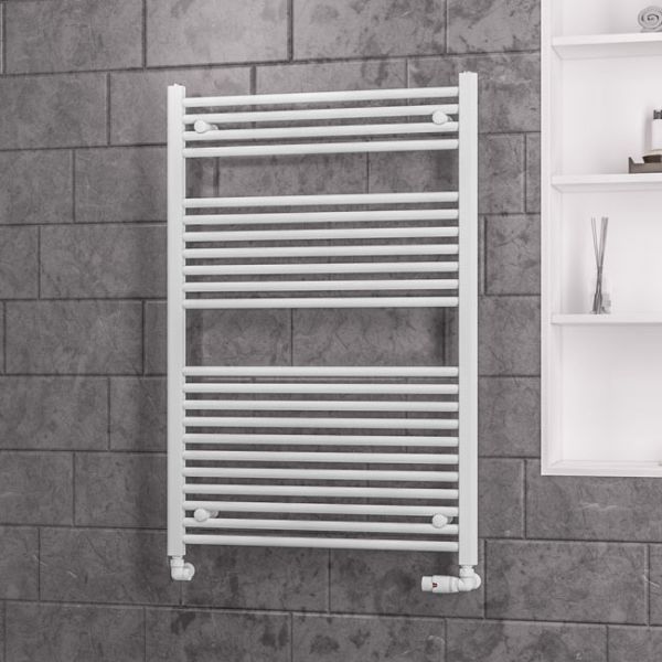 Eastbrook Biava 1118 x 750 Straight White Towel Rail