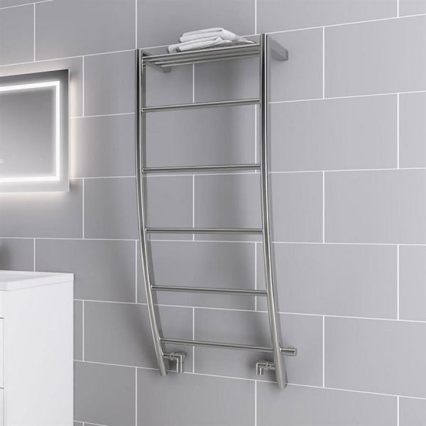 Eastbrook Biava Corinium 1200 x 500 Chrome Towel Rail #2