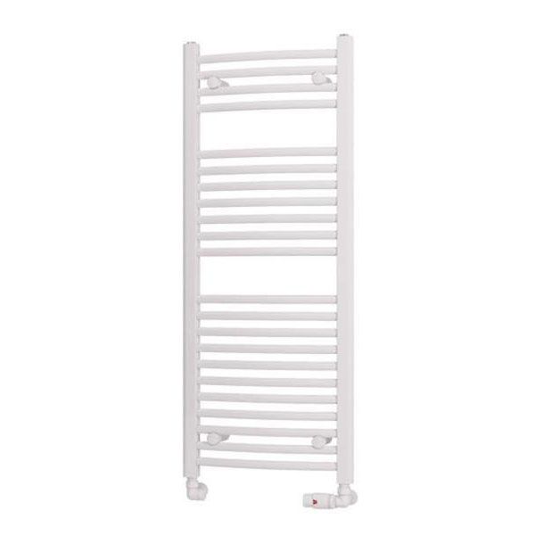 Eastbrook Biava 1118 x 450 Curved White Towel Rail