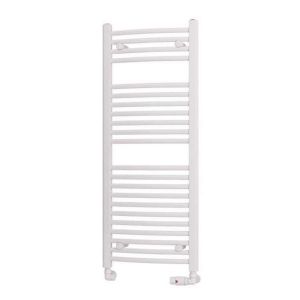 Eastbrook Biava 1118 x 450 Curved White Towel Rail