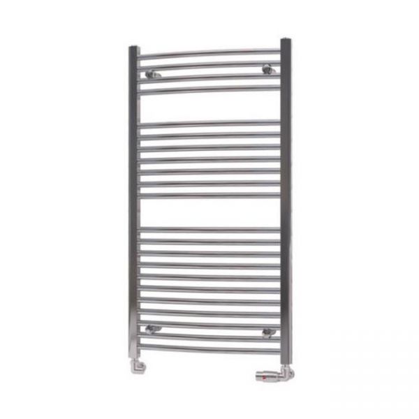 Eastbrook Biava 1118 x 600 Curved Chrome Towel Rail