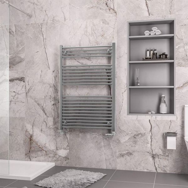 Eastbrook Biava 1118 x 750 Straight Chrome Towel Rail #2
