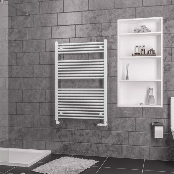 Eastbrook Biava 1118 x 750 Straight White Towel Rail #2