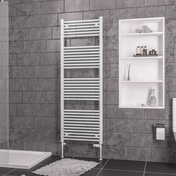 Eastbrook Biava 1720 x 600 Straight White Towel Rail #2