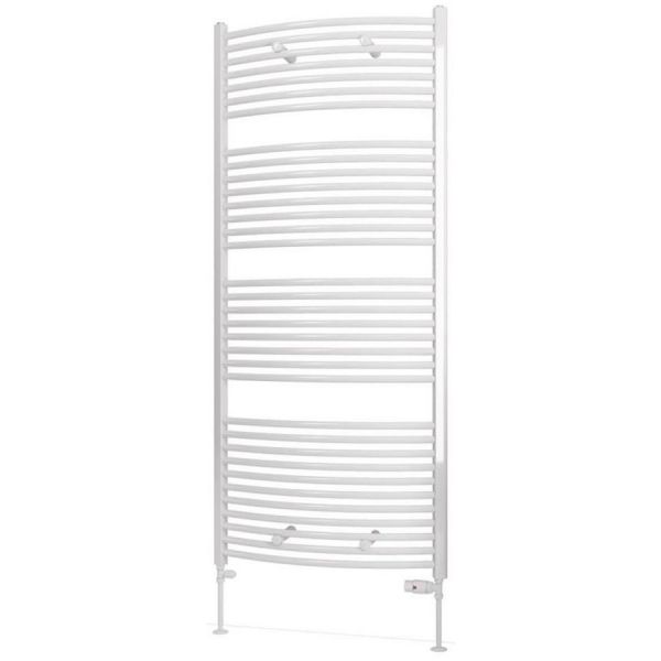 Eastbrook Biava 1720 x 750 Curved White Towel Rail