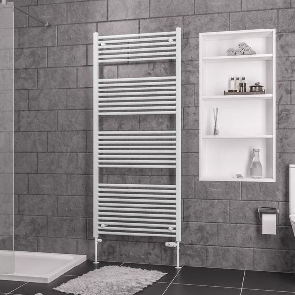 Eastbrook Biava 1720 x 750 Straight White Towel Rail #2