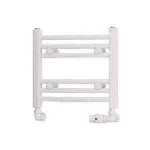 Eastbrook Biava 360 x 400 Curved White Towel Rail