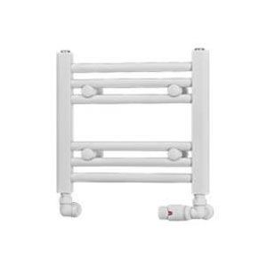 Eastbrook Biava 360 x 400 Straight White Towel Rail