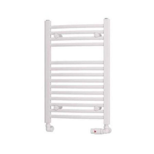 Eastbrook Biava 688 x 450 Curved White Towel Rail