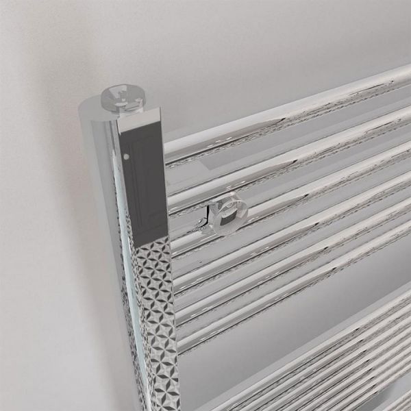 Eastbrook Biava 688 x 450 Straight Chrome Towel Rail #3