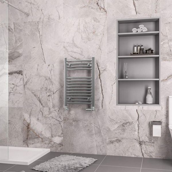 Eastbrook Biava 688 x 450 Straight Chrome Towel Rail #2