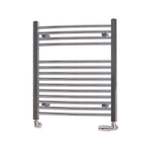 Eastbrook Biava 688 x 600 Curved Chrome Towel Rail