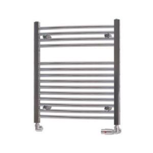 Eastbrook Biava 688 x 600 Curved Chrome Towel Rail