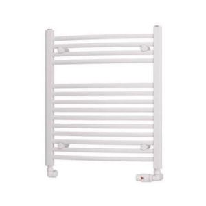 Eastbrook Biava 688 x 600 Curved White Towel Rail