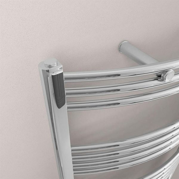 Eastbrook Biava 688 x 750 Curved Chrome Towel Rail #3