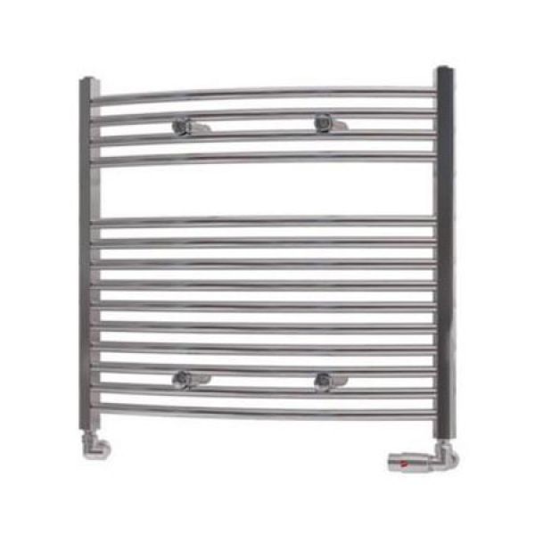 Eastbrook Biava 688 x 750 Curved Chrome Towel Rail