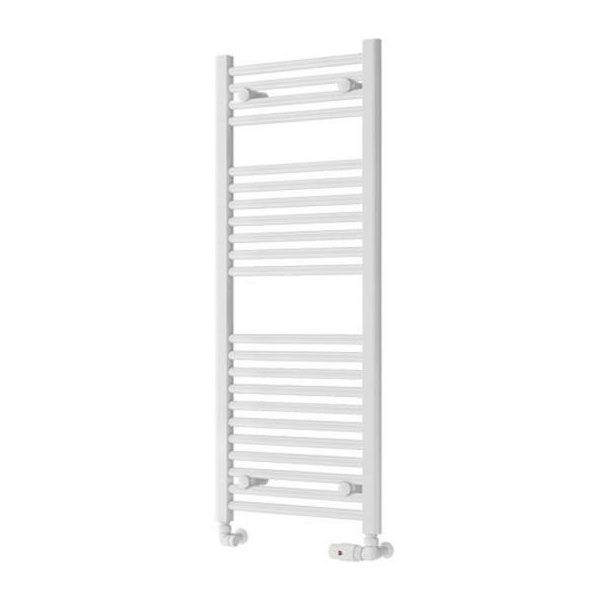 Eastbrook Biava Hidden Vent 1118 x 450 Straight Gloss White Towel Rail