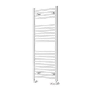 Eastbrook Biava Hidden Vent 1118 x 450 Straight Gloss White Towel Rail