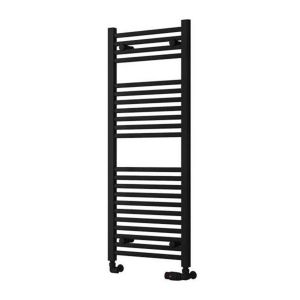 Eastbrook Biava Hidden Vent 1118 x 450 Straight Matt Black Towel Rail