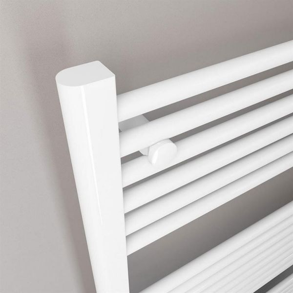 Eastbrook Biava Hidden Vent 1118 x 600 Straight Gloss White Towel Rail #3