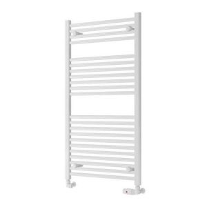 Eastbrook Biava Hidden Vent 1118 x 600 Straight Gloss White Towel Rail