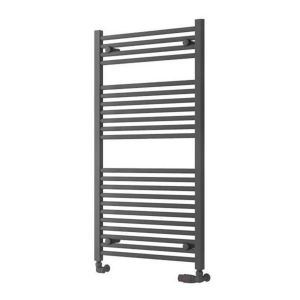Eastbrook Biava Hidden Vent 1118 x 600 Straight Matt Anthracite Towel Rail