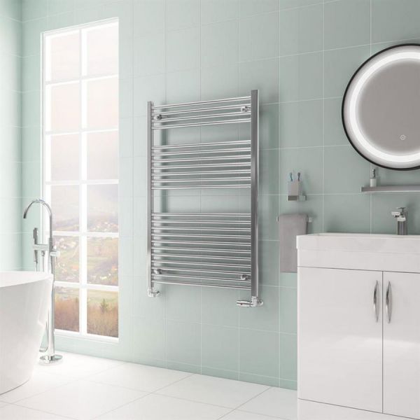 Eastbrook Biava Hidden Vent 1118 x 750 Straight Chrome Towel Rail #2