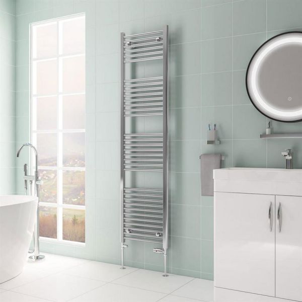 Eastbrook Biava Hidden Vent 1720 x 450 Straight Chrome Towel Rail #2