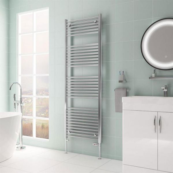 Eastbrook Biava Hidden Vent 1720 x 600 Straight Chrome Towel Rail #2