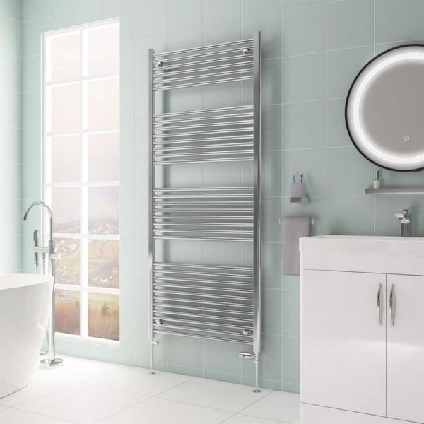 Eastbrook Biava Hidden Vent 1720 x 750 Straight Chrome Towel Rail #2