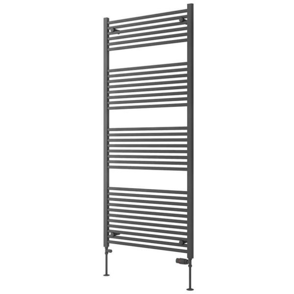 Eastbrook Biava Hidden Vent 1720 x 750 Straight Matt Anthracite Towel Rail