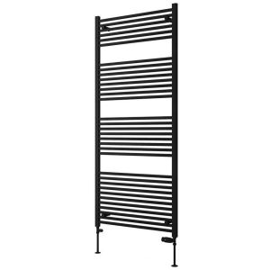 Eastbrook Biava Hidden Vent 1720 x 750 Straight Matt Black Towel Rail
