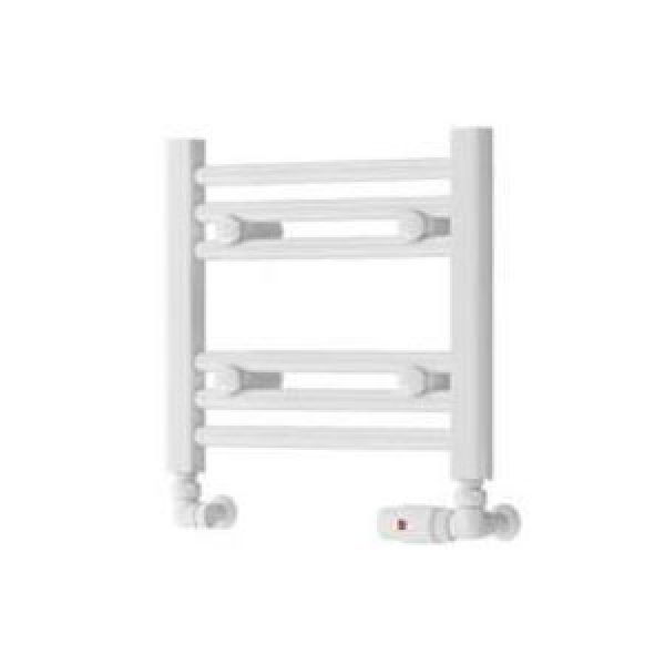 Eastbrook Biava Hidden Vent 360 x 400 Straight Gloss White Towel Rail