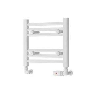 Eastbrook Biava Hidden Vent 360 x 400 Straight Gloss White Towel Rail