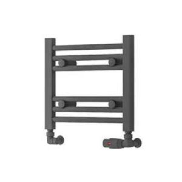 Eastbrook Biava Hidden Vent 360 x 400 Straight Matt Anthracite Towel Rail